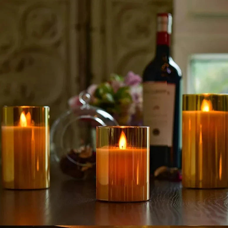 Flameless Candle 3-Piece Set