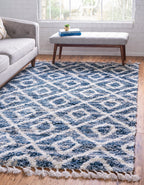 Roderick - Diamond Pattern Shaggy Rug
