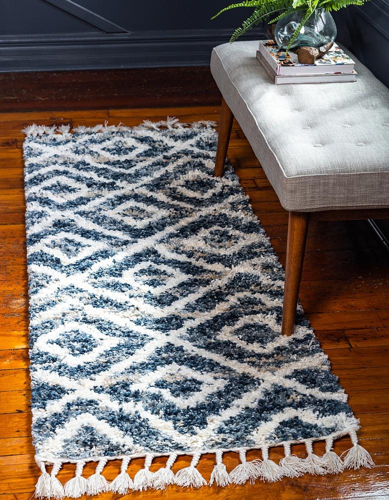 Roderick - Diamond Pattern Shaggy Rug