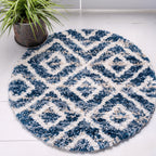 Roderick - Diamond Pattern Shaggy Rug