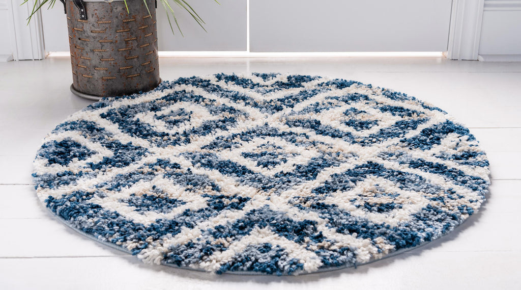 Roderick - Diamond Pattern Shaggy Rug