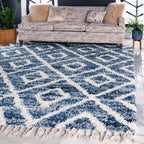 Roderick - Diamond Pattern Shaggy Rug