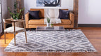 Roderick - Diamond Pattern Shaggy Rug