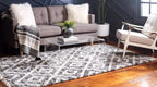 Roderick - Diamond Pattern Shaggy Rug