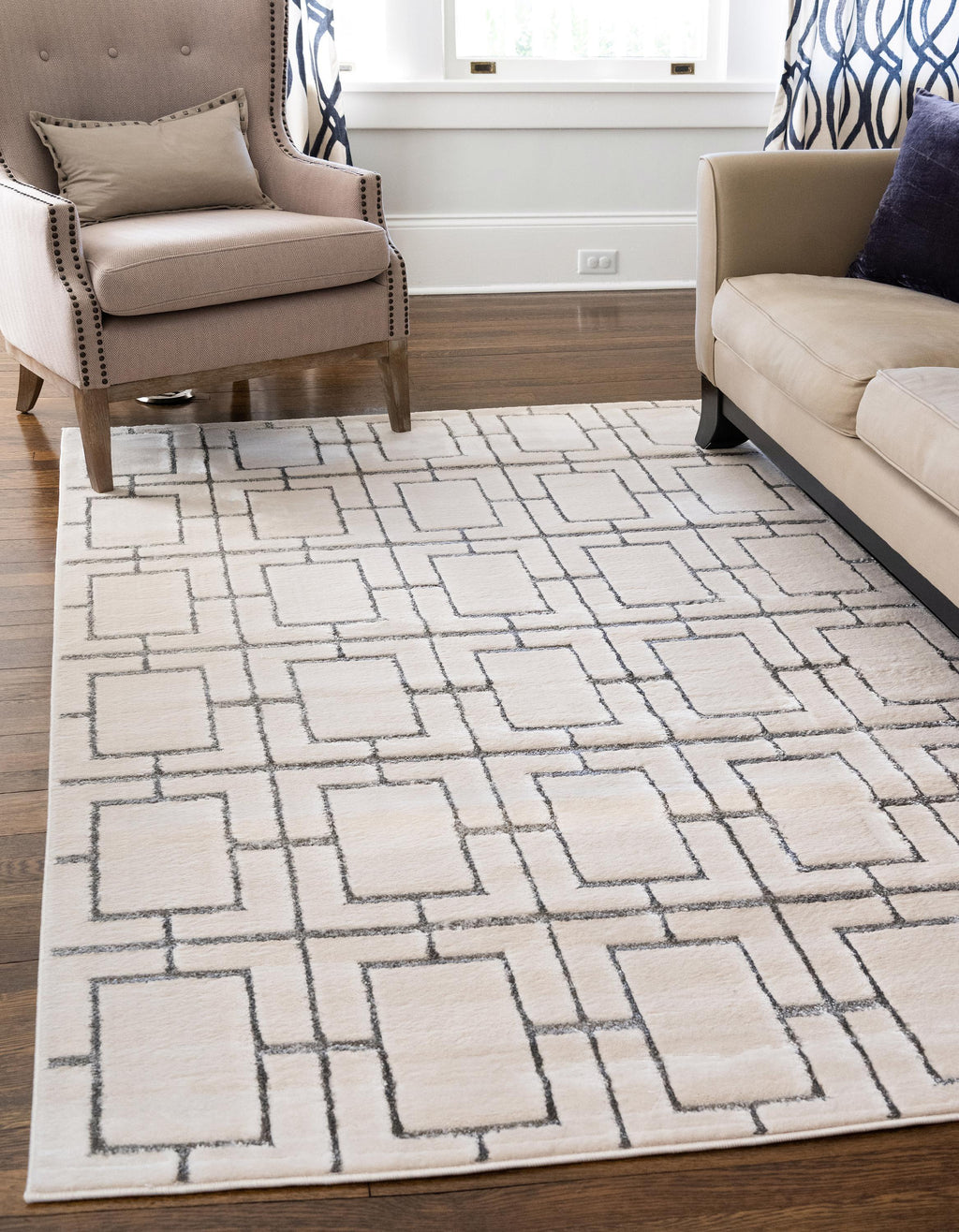 Parker - Cube Pattern Luxury Rug