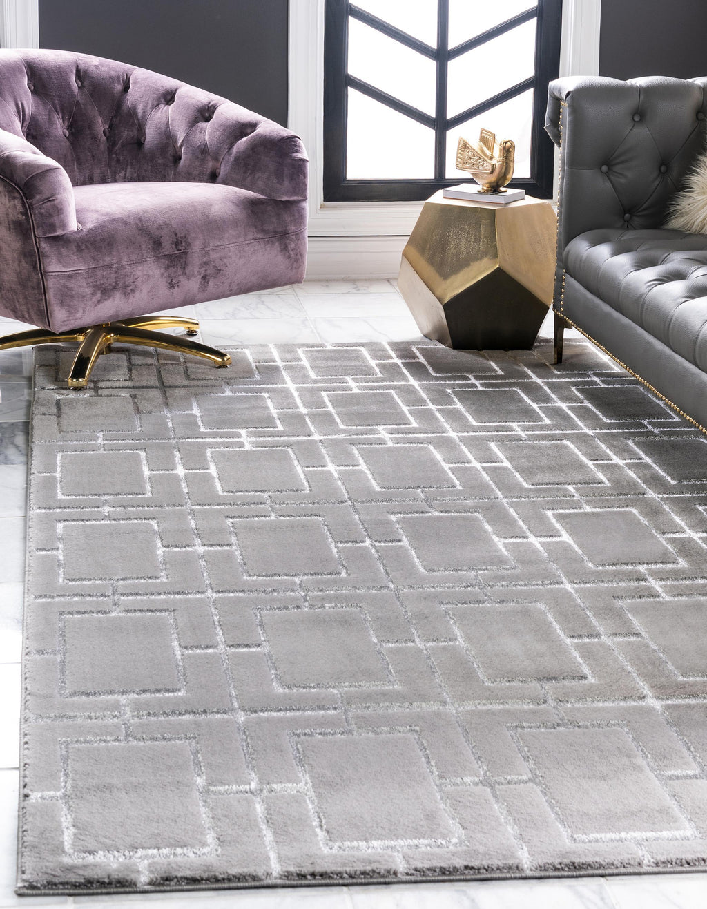 Parker - Cube Pattern Luxury Rug