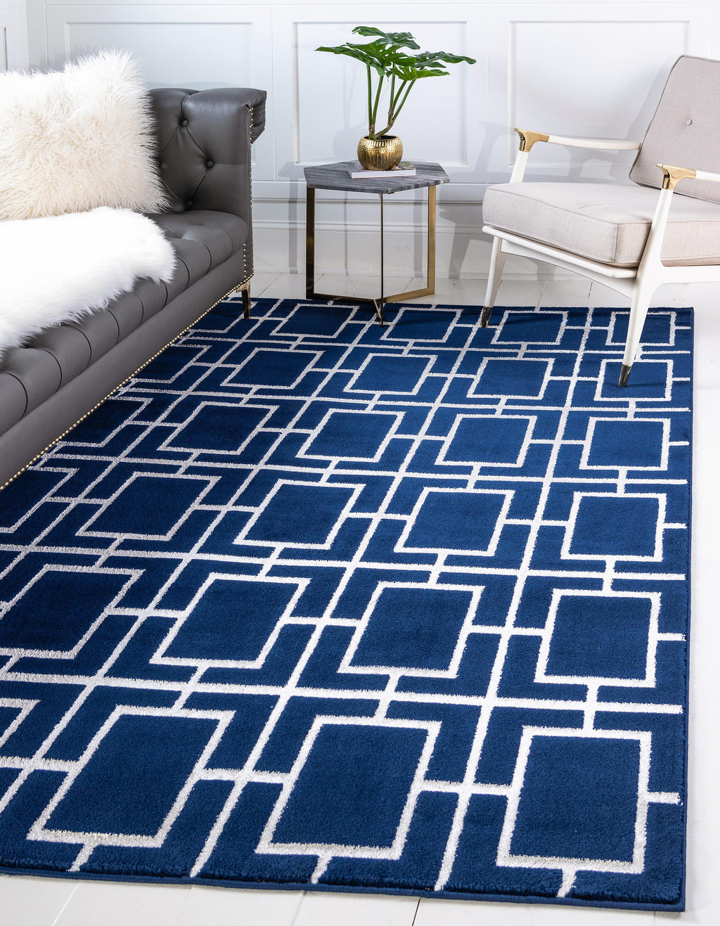Parker - Cube Pattern Luxury Rug
