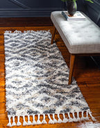 Roderick - Diamond Pattern Shaggy Rug