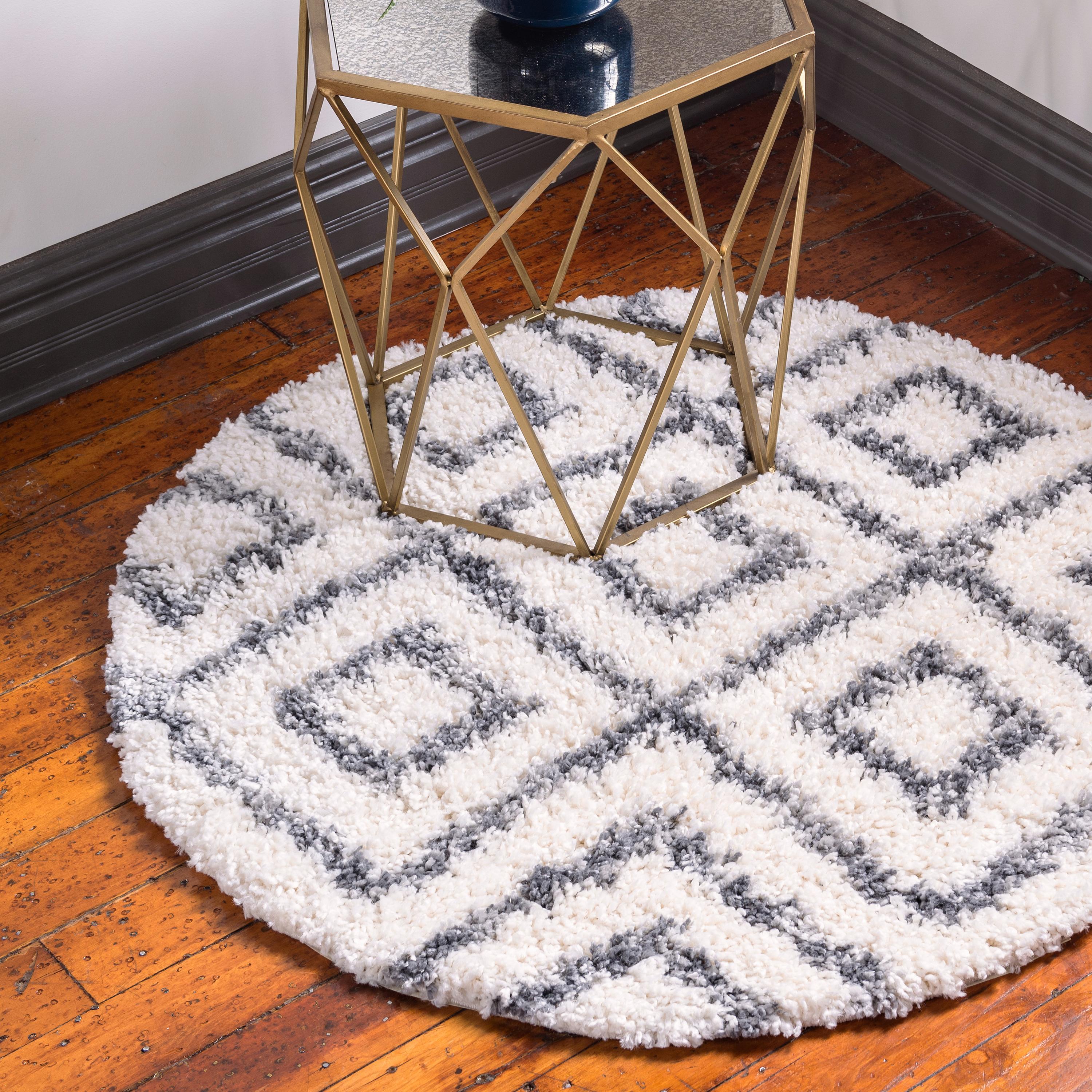 Roderick - Diamond Pattern Shaggy Rug