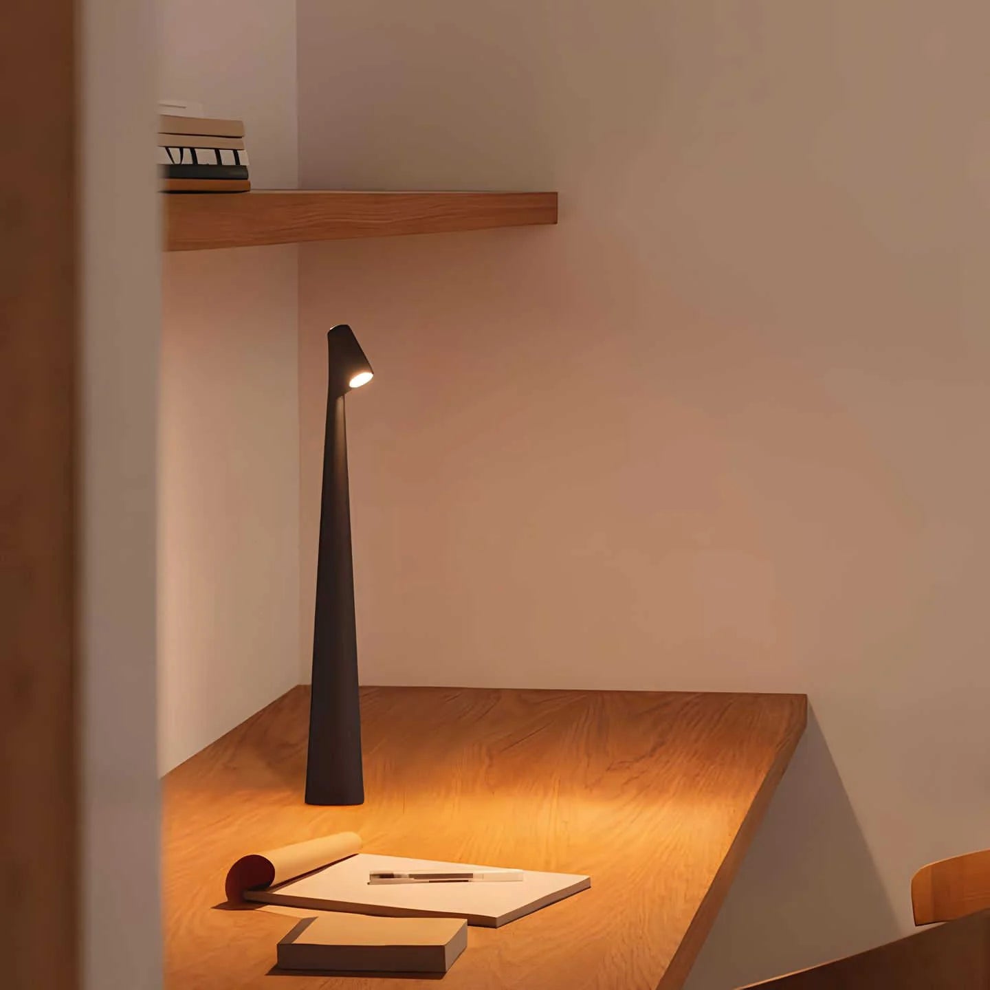 Minimalist Cordless Table Lamp – Sleek Rechargeable LED Light for Bedroom, Living Room & Desk