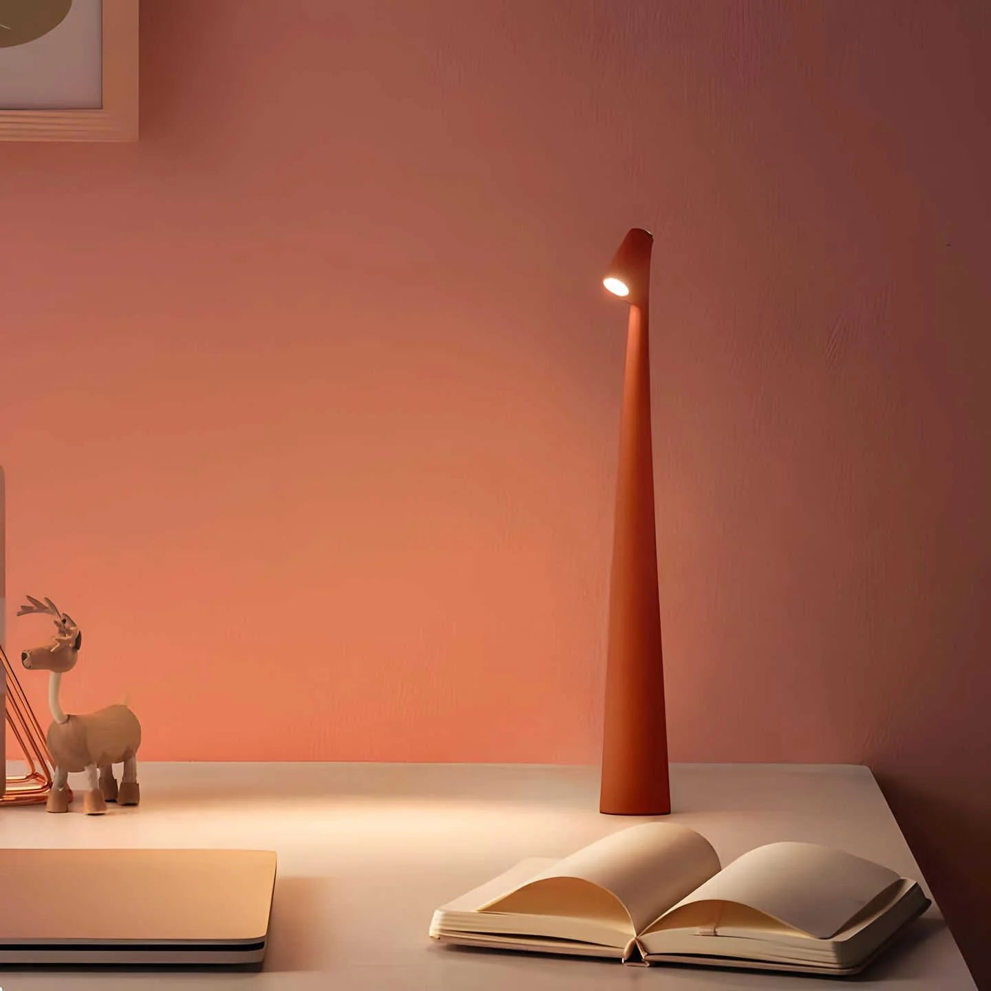 Minimalist Cordless Table Lamp – Sleek Rechargeable LED Light for Bedroom, Living Room & Desk