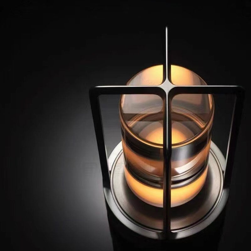 Retro Bar Style Dimming Metal LED Cordless Lamp
