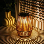 Solar Rattan Lantern