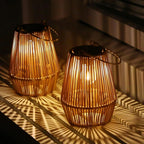 Solar Rattan Lantern