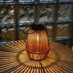 Solar Rattan Lantern