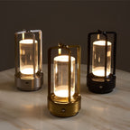 Retro Bar Style Dimming Metal LED Cordless Lamp