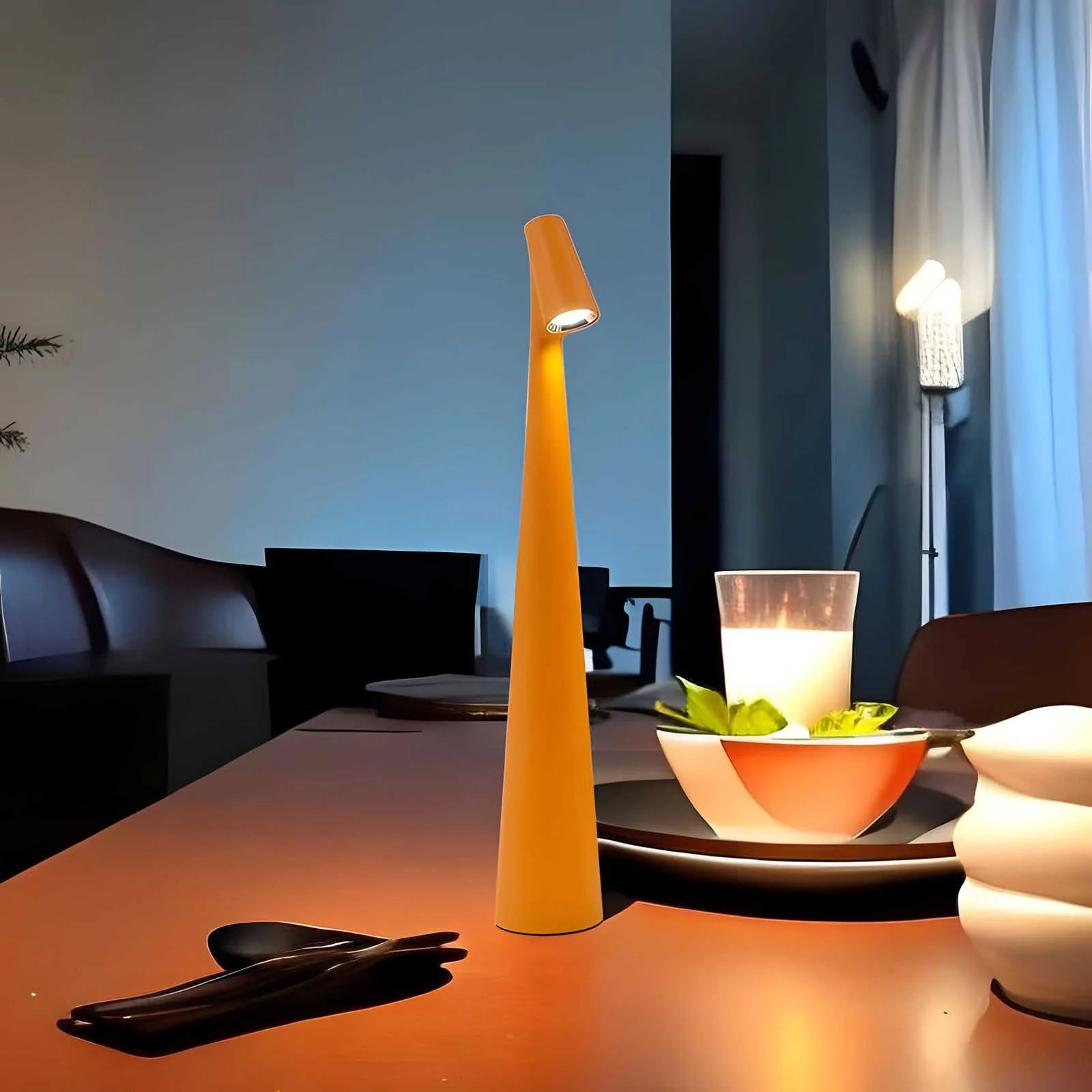 Minimalist Cordless Table Lamp – Sleek Rechargeable LED Light for Bedroom, Living Room & Desk