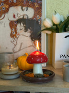 Handmade Beeswax Mushroom