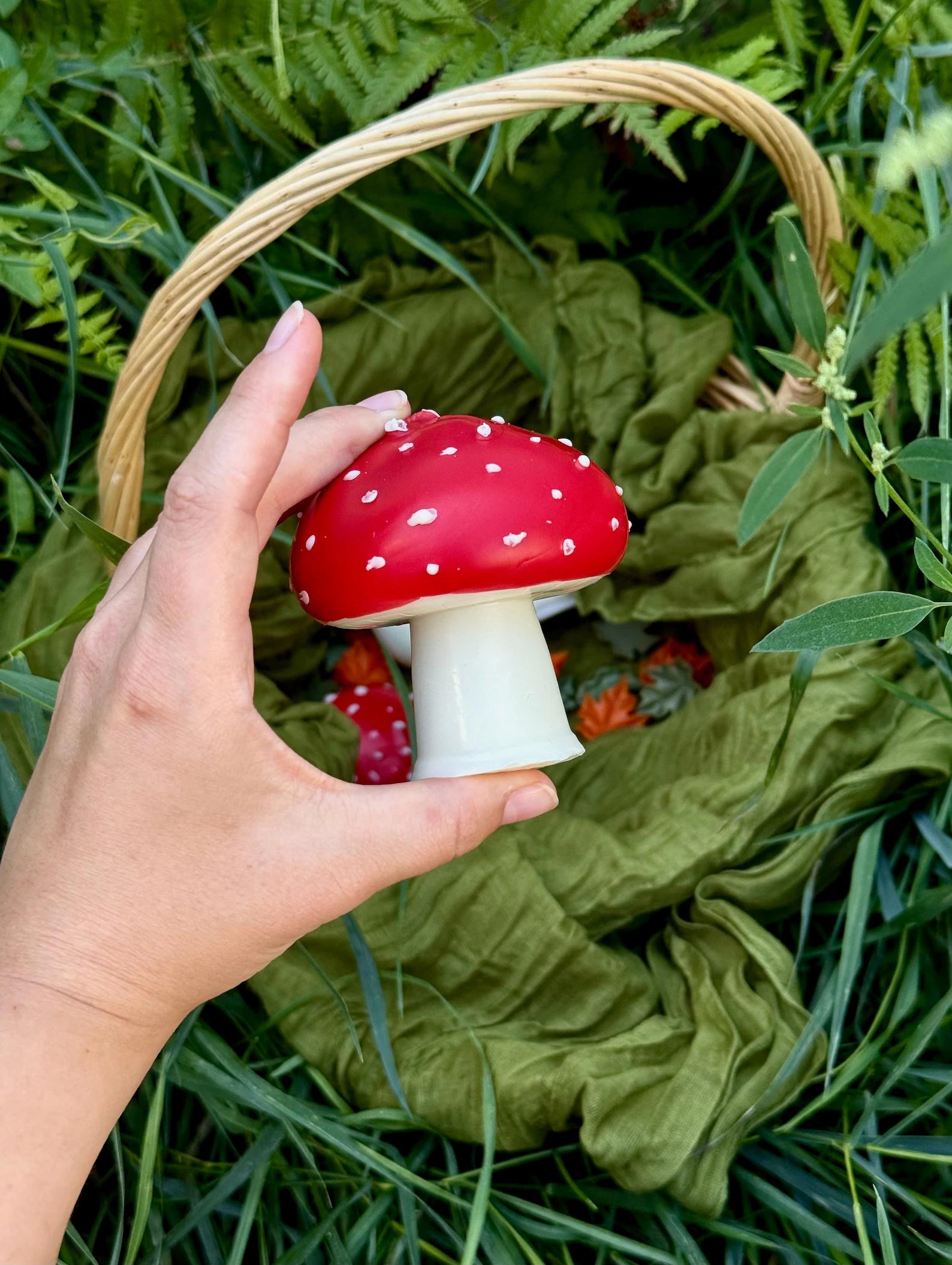 Handmade Beeswax Mushroom