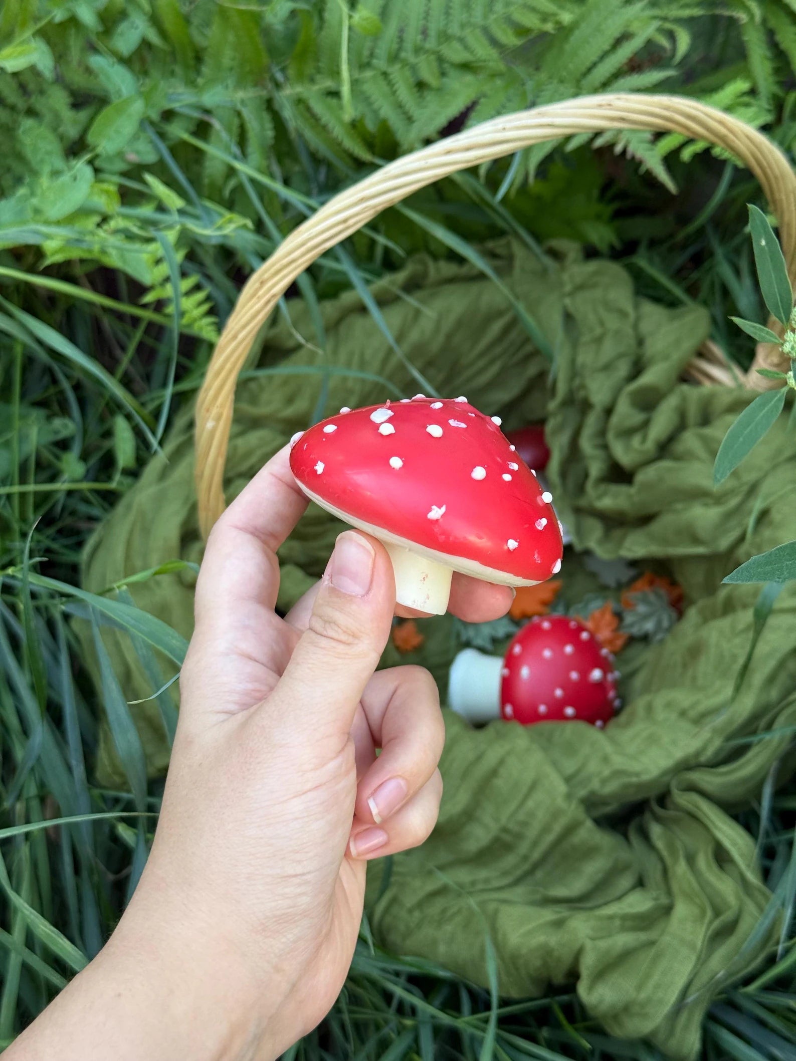 Handmade Beeswax Mushroom