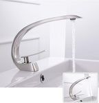 Modern Crane Design Single Handle Basin Faucet