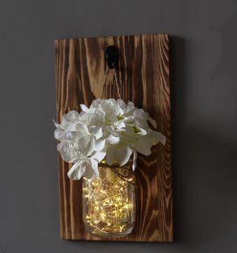 Jinx - Wall Mounted Fairy Light Mason Jar