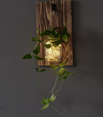 Jinx - Wall Mounted Fairy Light Mason Jar
