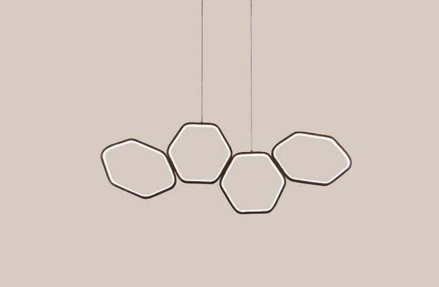 Jocasta - Art Deco LED Geometric Chandelier