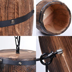 Erato - Hanging Wooden Wine Barrel Light