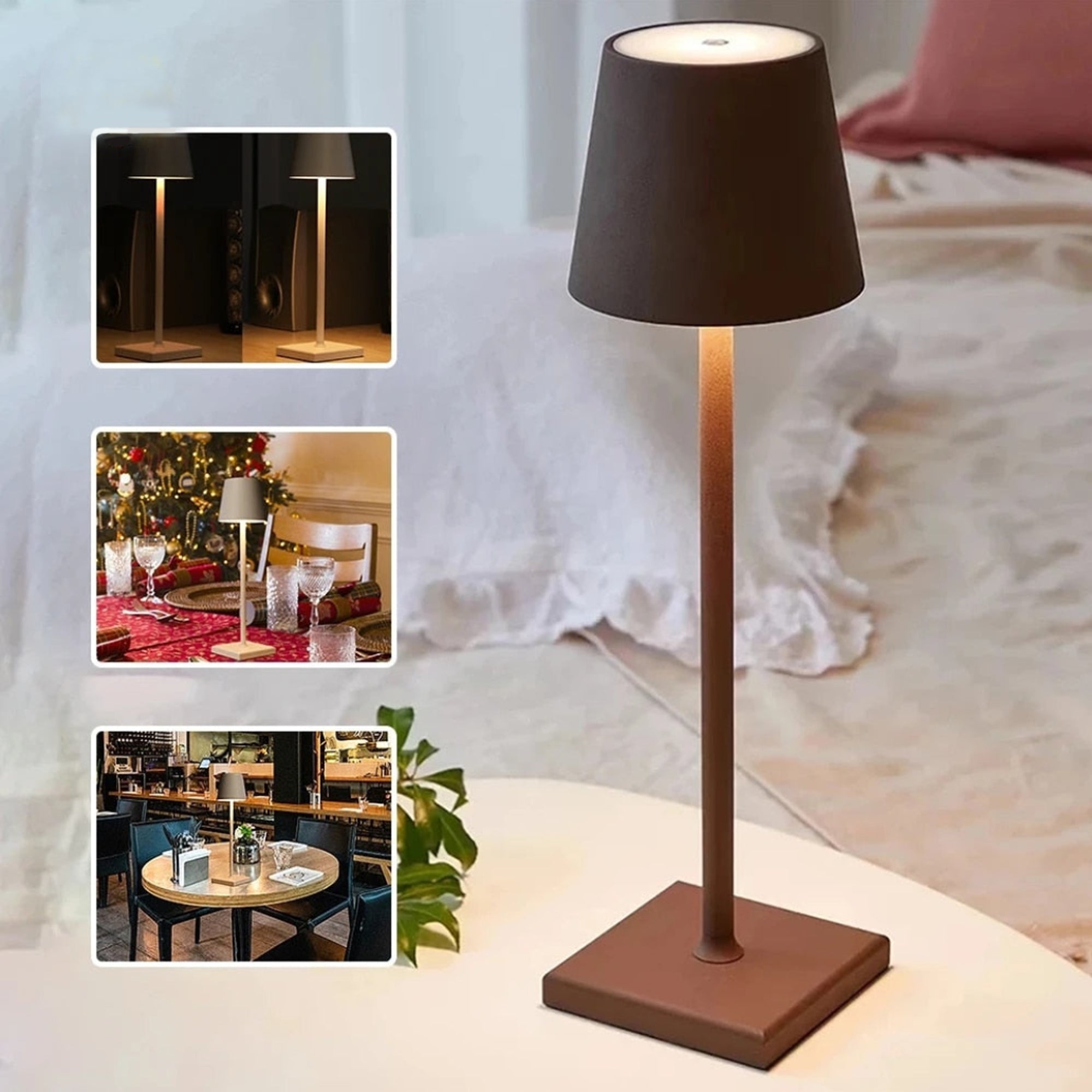 Hotel Style Cordless Touch Lamp